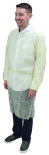 Malt by Impact® PolyLite® (Polypropylene) Isolation Gowns. Size Extra Large. Yellow. 10/package, 5 packages/case.