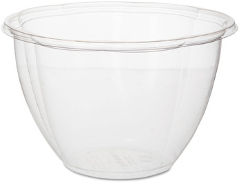 Eco-Products® Salad Bowls, 48 oz, 6.69" Diameter x 4.38"h, Clear, 300/Case