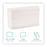 A Picture of product WIN-101 Windsoft® C-Fold Paper Towels, 1 Ply, 10.2 x 13.25, White, 200/Pack, 12 Packs/Case