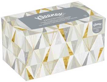 Kleenex® Hand Towels With Premium Absorbency Pockets (01701), Pop-Up Box, White, 18 Boxes / Case, 120 Hand Towels / Box, 2,160 Hand Towels / Case