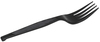 A Picture of product DXE-PFH53C Dixie® Individually Wrapped Heavyweight Polypropylene Forks. Black. 1,000/Case