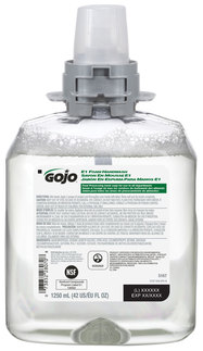 GOJO® E1 Foam Handwash, 1250 mL Refill for GOJO® FMX-12™ or CS4 Dispenser, 4/Case