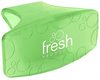 A Picture of product FRP-EBCF012I072M02 Fresh Products Eco Bowl Clip Deodorizer. 4 X 2 X 2 in. Green. Cucumber Melon scent. 12 Clips/Box