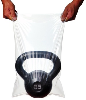 TUF-R® Standard Linear Low Density Flat Bags. 1.00 mil. 4 X 8 in. Clear. 4,000 bags/case.