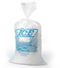 A Picture of product 975-767 Printed Metallocene Ice Bag, 25 lb., 15" x 30", 2.00 Mil, 500/Case