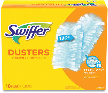 Swiffer® Dusters Refills. 2 X 6 in. Light Blue. 18/Box, 4 Boxes/Case