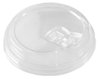 A Picture of product FIS-3198SL Super Sips PET Strawless Sip Lids for 12-24 oz. cups. 98 mm. Clear. 50 cups/bag, 20 bags/case.