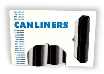 Heritage X-Liner Reprocessed Can Liners. 60 gal. 1.2 mil. 38 X 58 in. Black. 100 bags/case.